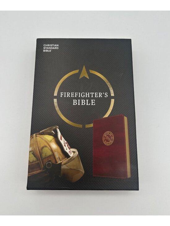 Holman Bible Publishers Other - Firefighters Bible CSB Holman Burgundy LeatherTouch Special Firefighter Content